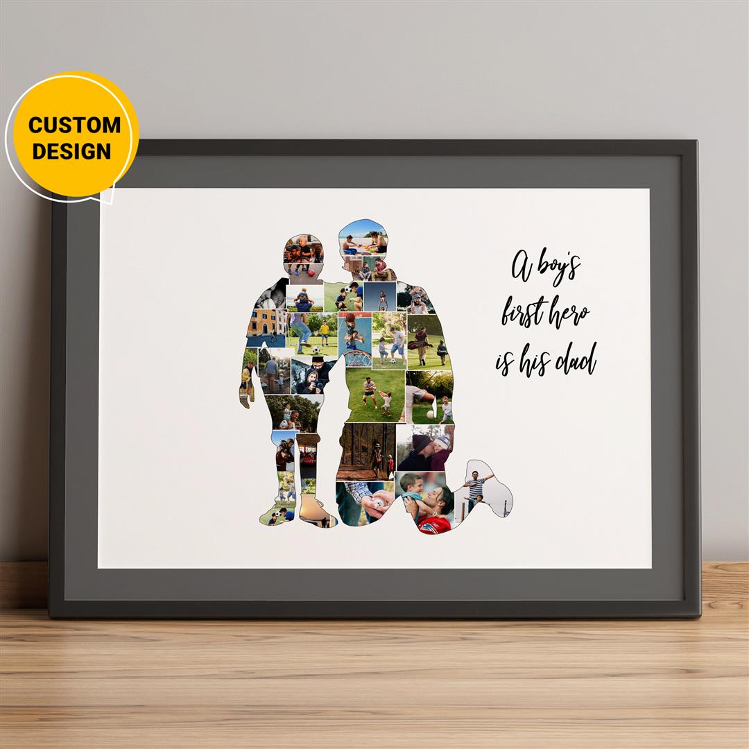 Personalized Picture Collage Gift for Dad – CollagemasterCo