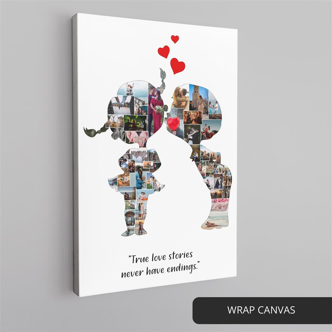 Best Valentines Gifts for Her - Personalized Girlfriend Collage