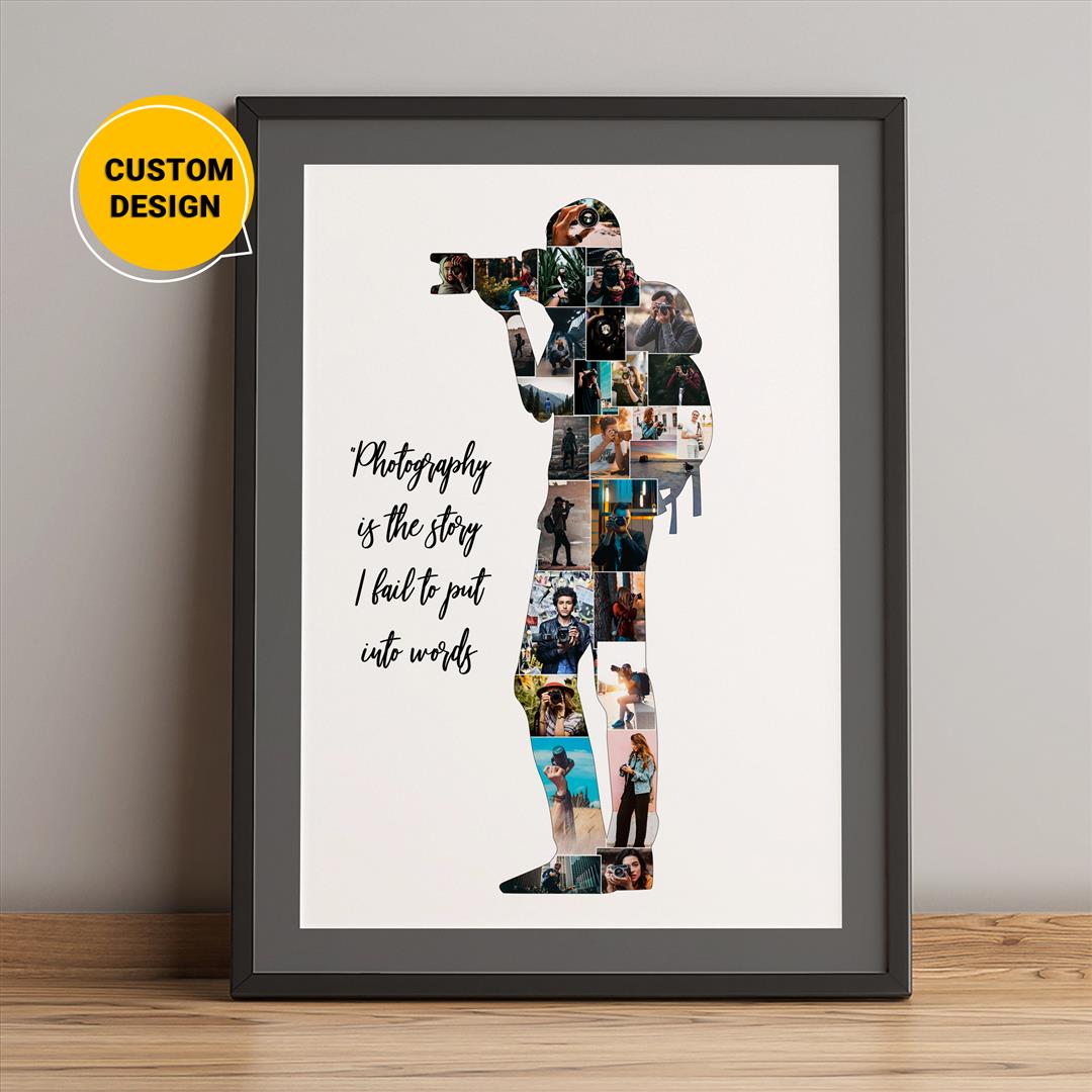 Unique personalized photo collage - Ideal gift for photographers