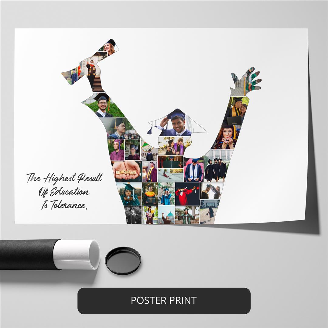 Unique Graduation Gift Ideas for Her - Custom Photo Collage Frame