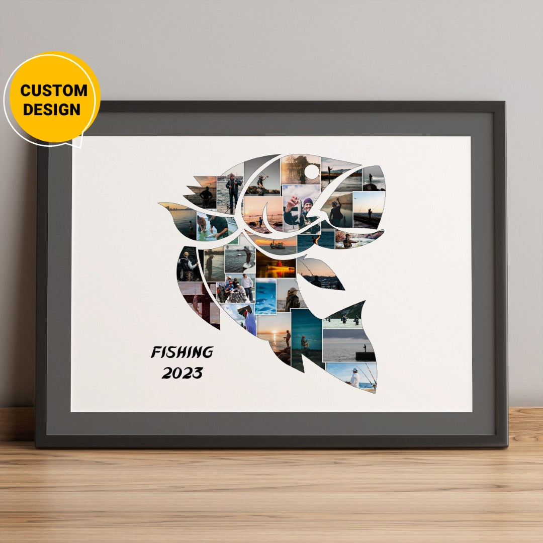 Personalized Fishing Photo Collage Gifts For Fishing Lovers