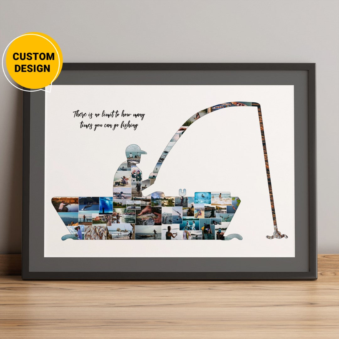 Fishermen Custom Fishing Collage Gift For Groomsmen