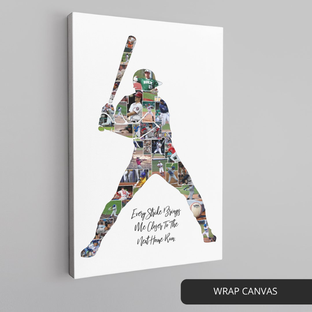 Gift Ideas for Baseball Players - Personalized Baseball Photo Collage