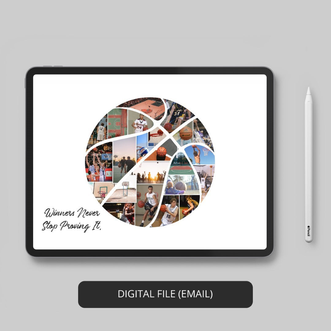 Basketball Coach Picture Frame: Celebrate Your Coach with a Personalized Collage