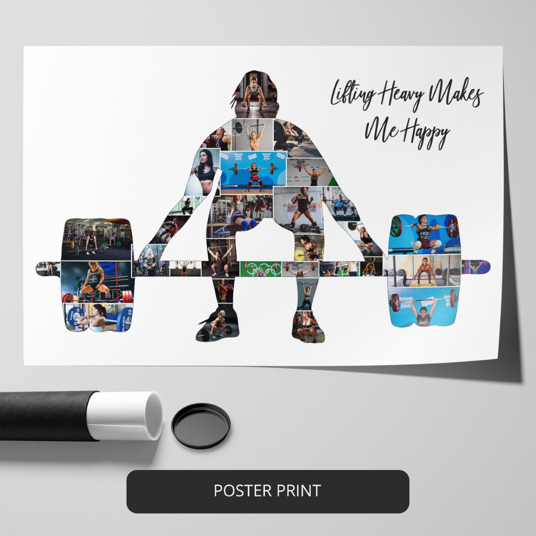 Gifts for Female Bodybuilders - Customized Photo Collage for Fitness Enthusiasts