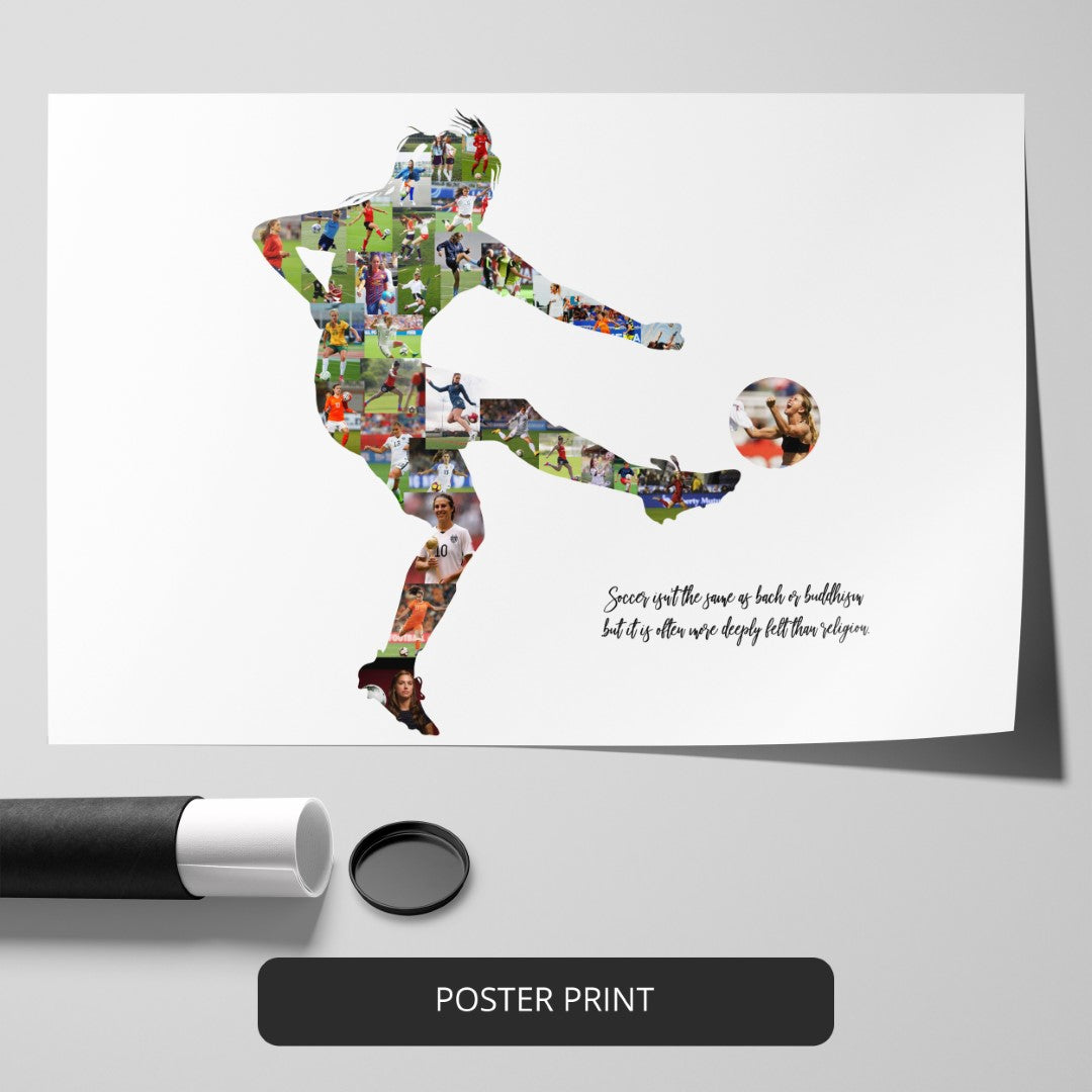 Football Team Mom Gifts: Customizable Football Photo Collage