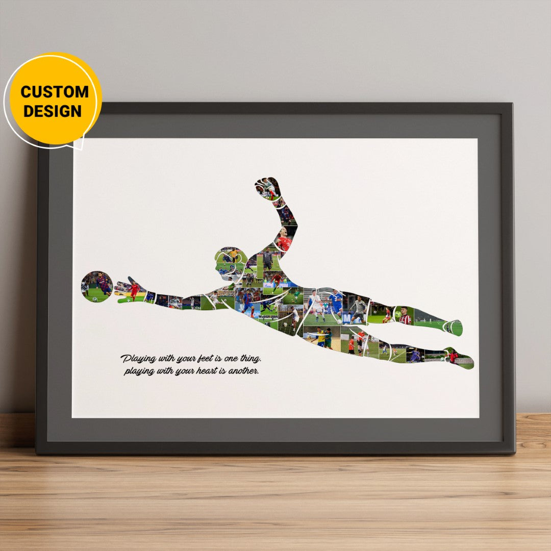 Personalized Football Collage - Unique Football Gifts for Men"