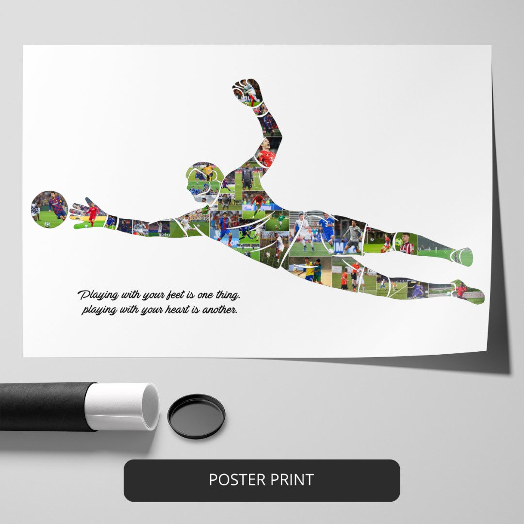 Football Player Gift Ideas - Customizable Photo Collage