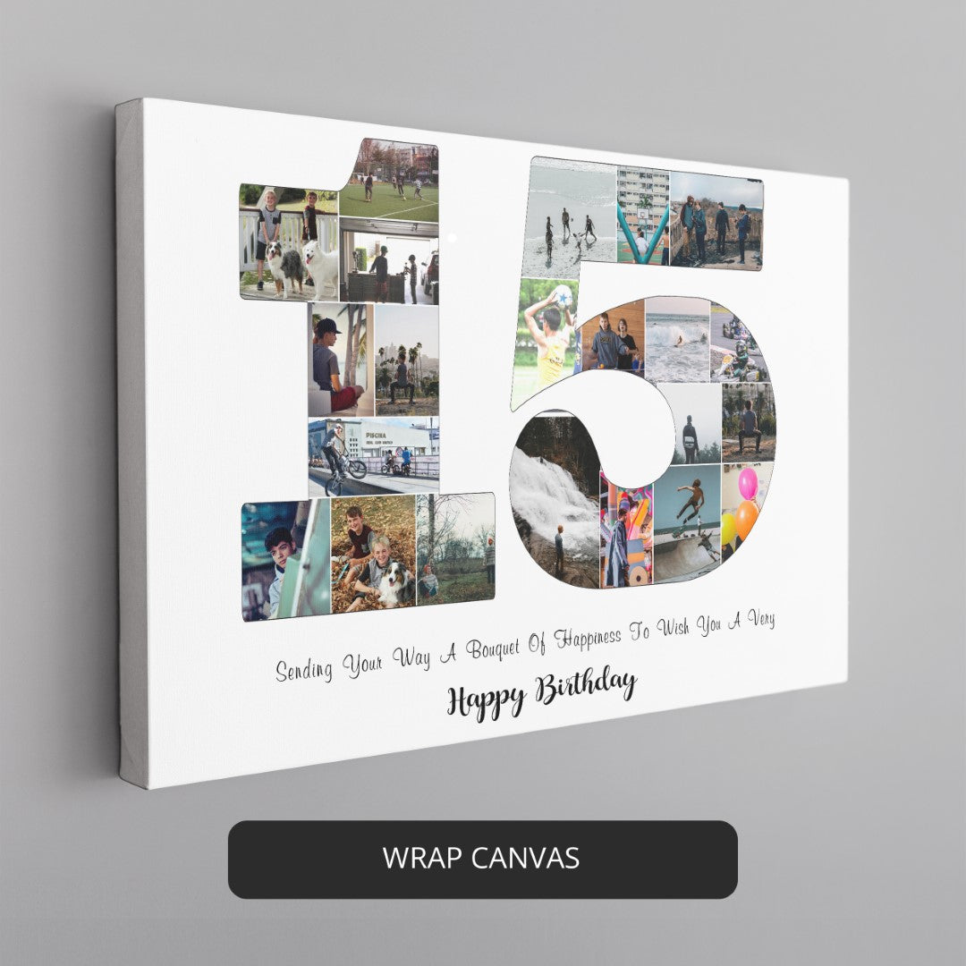 Make 15th Birthday Memorable with a Special Photo Collage Gift