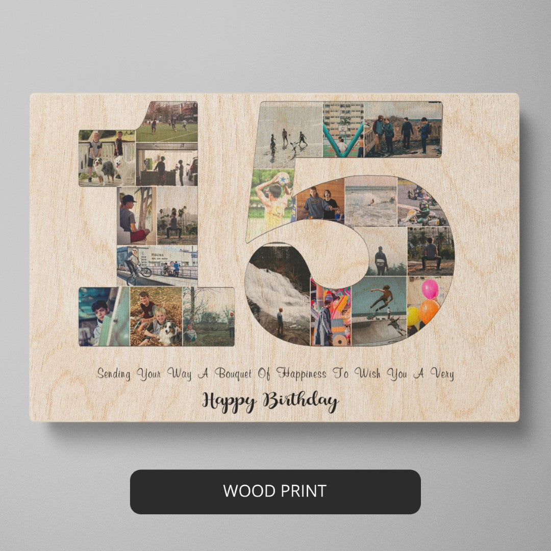 Best 15th Birthday Gift Ideas for Him/Her with Our Customized Picture Collages