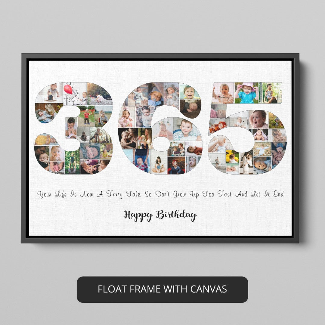 Perfect 1st Birthday Photo Collage Gift Idea