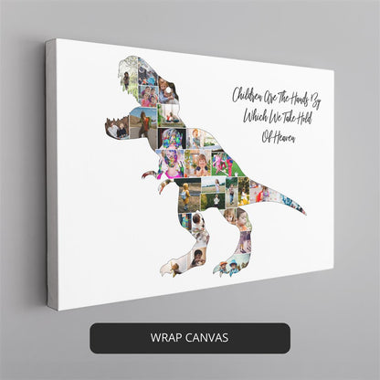 Dinosaur Gifts for Kids - Personalized Dino-Themed Photo Collage