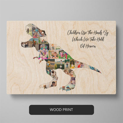 Gifts for Dinosaur Lovers - Personalized Dinosaur Photo Collage