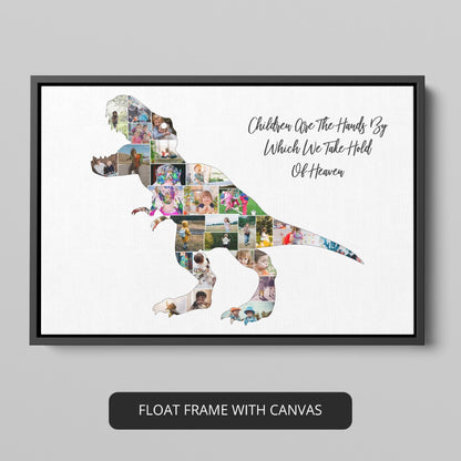 Best Dinosaur Gifts - Personalized Dinosaur Photo Collage Art