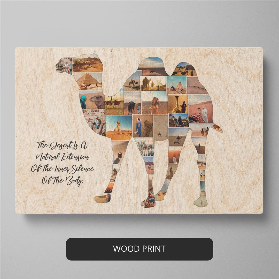 Camel Wall Art: Customized Photo Collage Print
