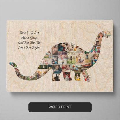 Dinosaur Gift Ideas: Customizable Personalized Photo Collage