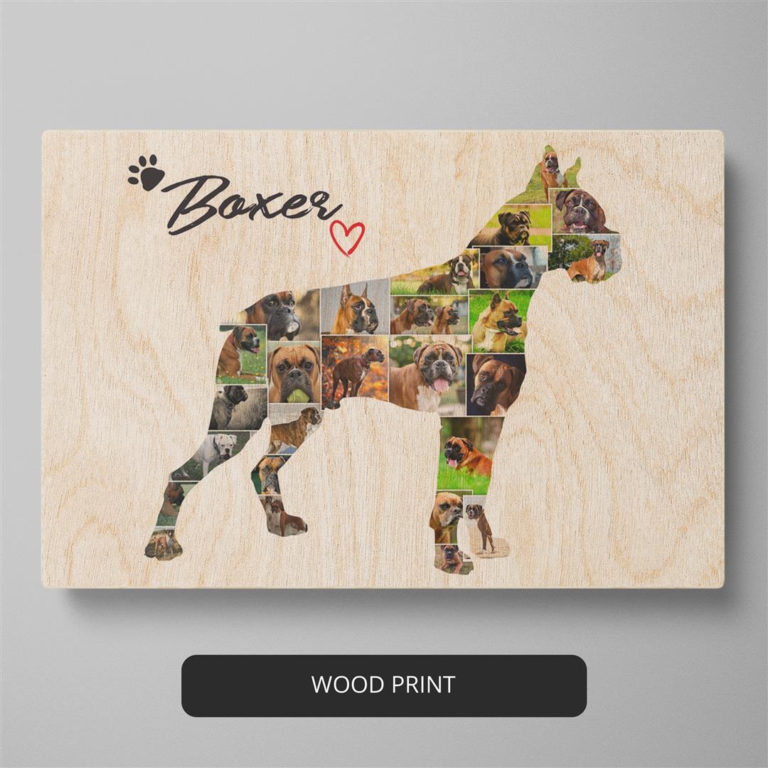Unique Dog Gifts - Customized Dog Collage for Dog Owners and Dog Lovers