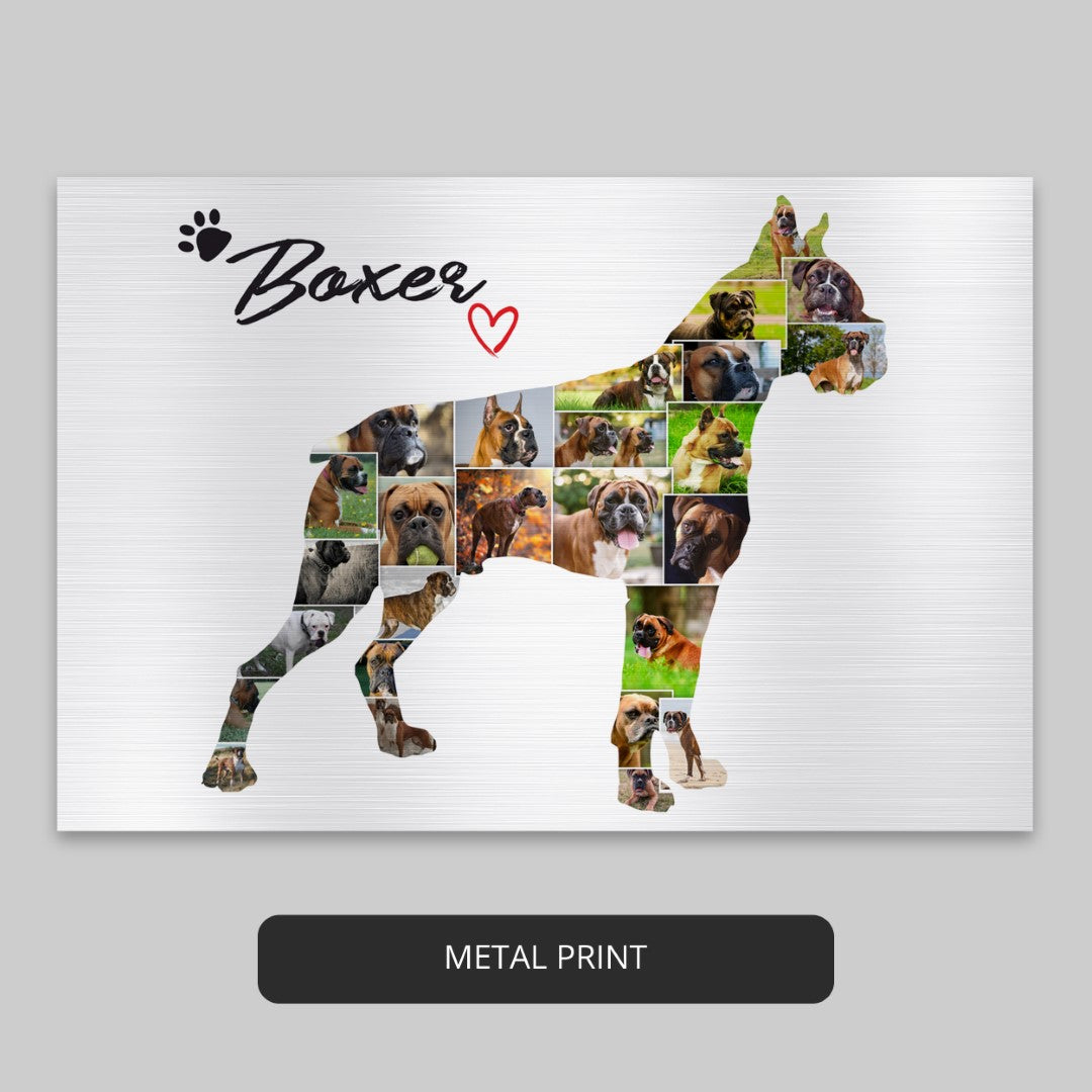 Dog Canvas Wall Art - Personalized Photo Collage for Dog Owners