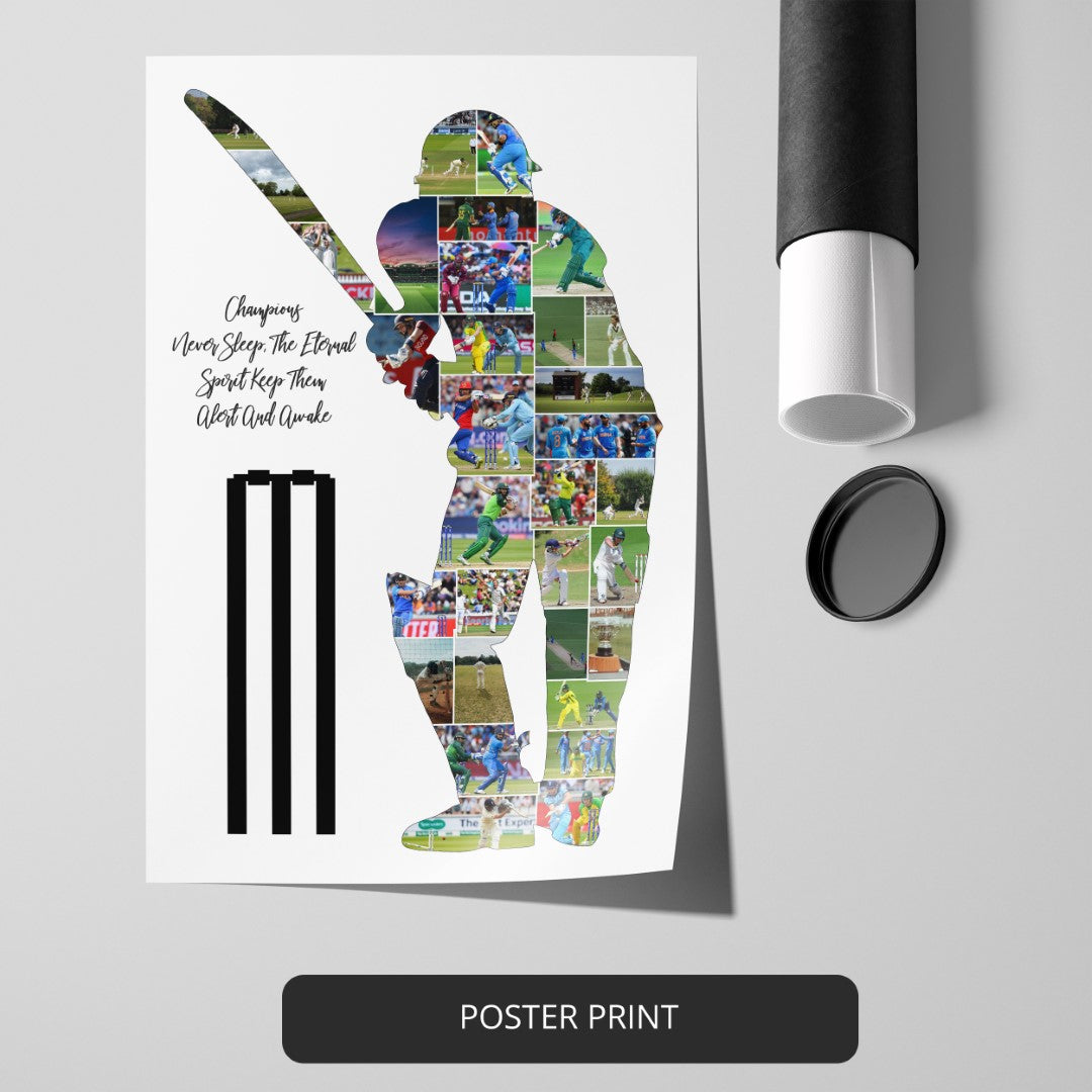 Best Cricket Themed Gifts - Custom Cricket Photo Collage