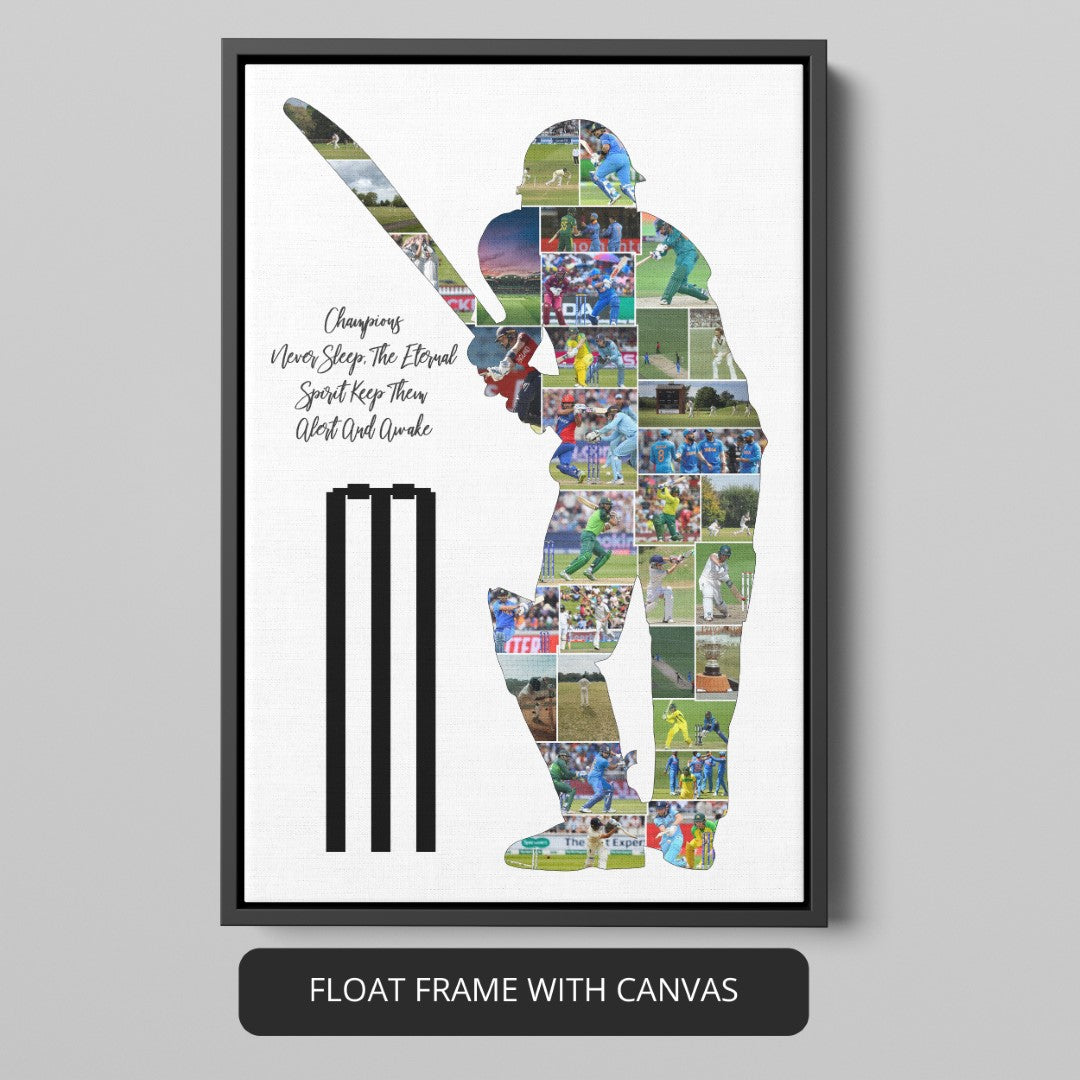 Cricket Gifts for Her - Custom Cricket Themed Photo Collage