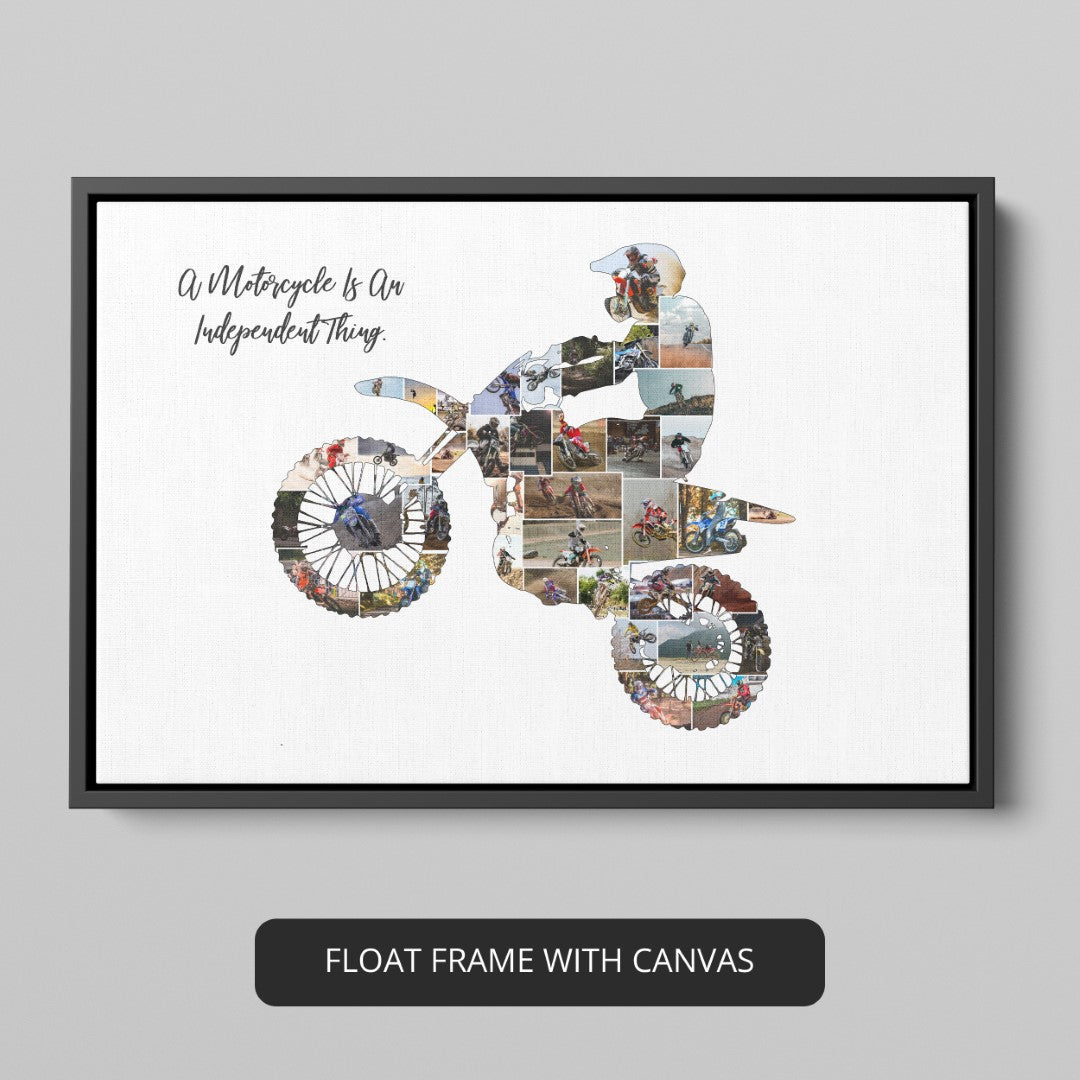 Light Riders Collage Buy Custom Motorcycle Rider Photo Collage Gift For Her Online ...