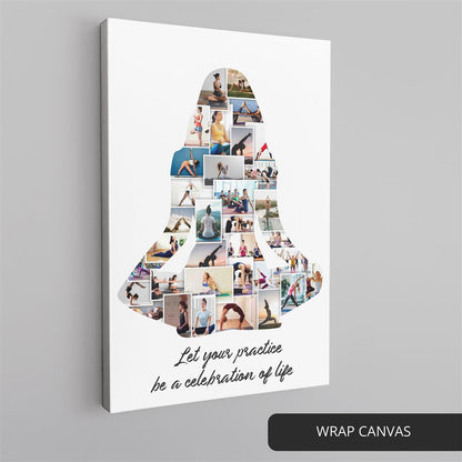 Yoga-themed photo collage - Ideal gift for yoga lovers