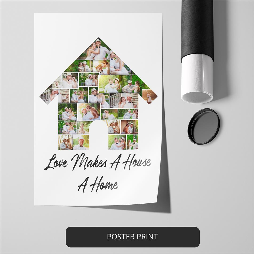 Custom House Wall Art - Unique Home Decor Gift for Her