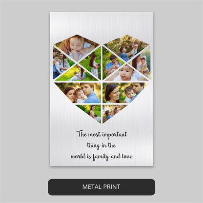 Heart Shape Decor: Print and Display Memories with a Photo Collage