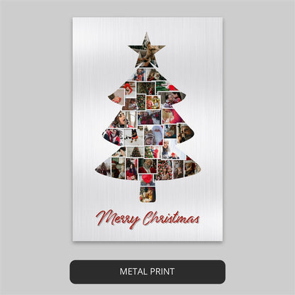 Stunning Christmas Tree Artwork: Custom Photo Collage Gift Ideas