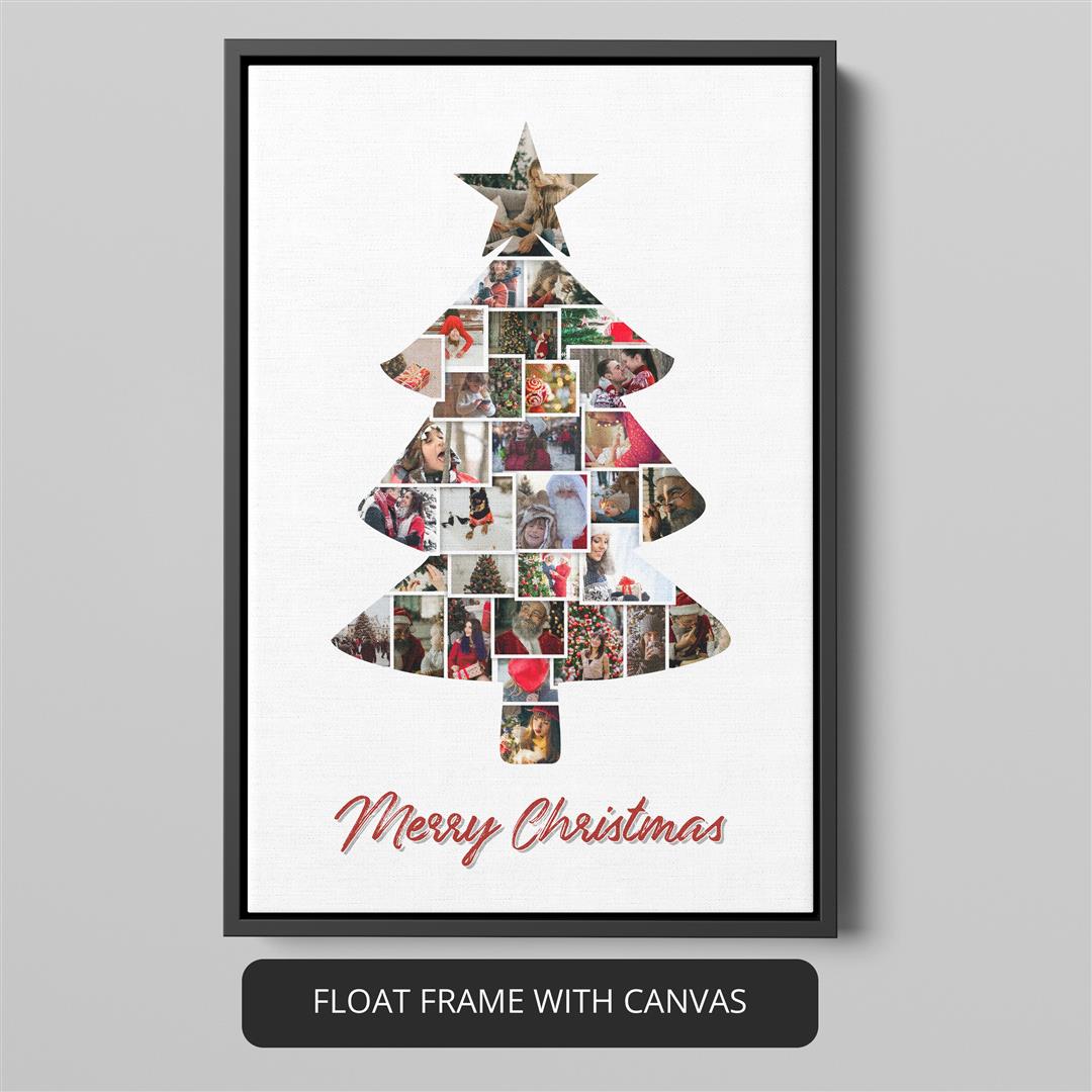 Capture Memories with a Christmas Tree Photo Collage