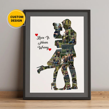 Personalized Photo Collage - Unique Couple Gift | Gift Ideas for Couples