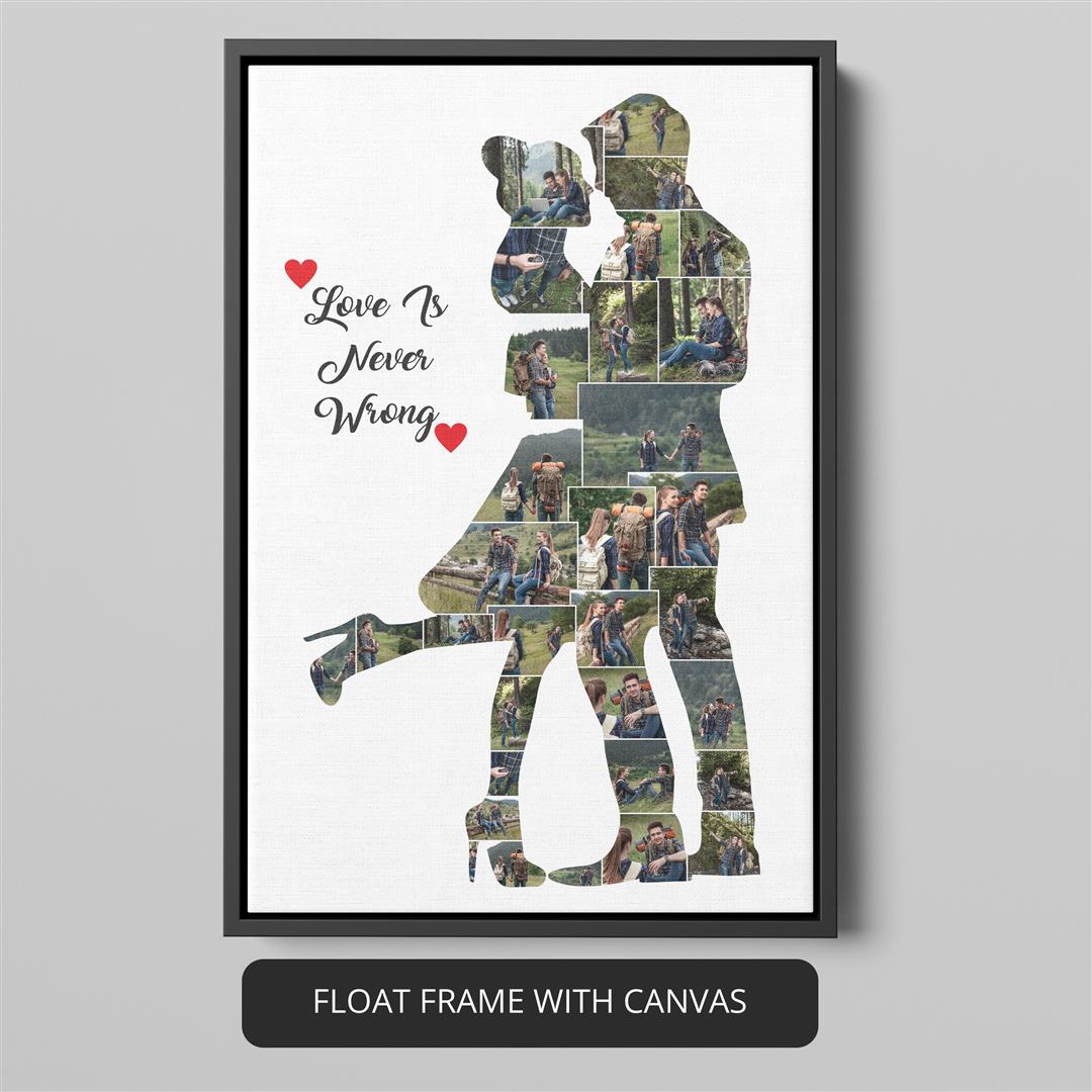 Romantic Couple Gift - Personalized Couple Gift | Couple Canvas Wall Art