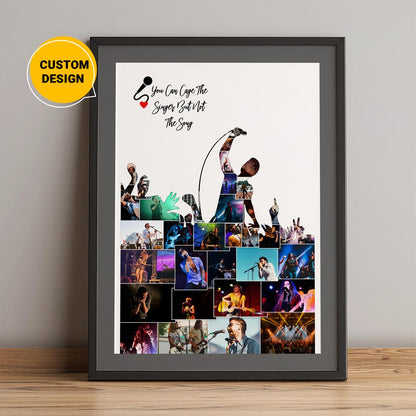 Personalized Photo Collage - Singing Art for Music Lovers and Singing Teachers