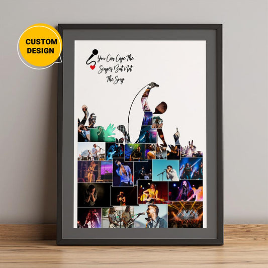 Personalized Photo Collage - Singing Art for Music Lovers and Singing Teachers