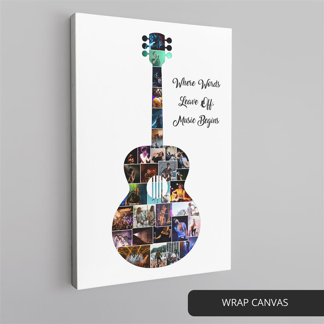 Guitar Gifts - Artistic Guitar Wall Art for Music Lovers