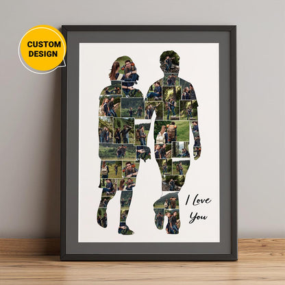 Personalized Couple Gifts: A Unique Photo Collage Celebrating Love