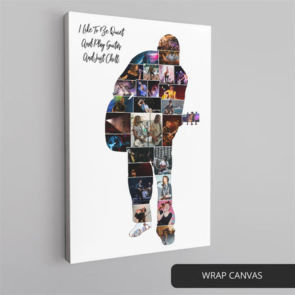 Singing Art in a Personalized Photo Collage: Ideal Gift for a Singer Friend