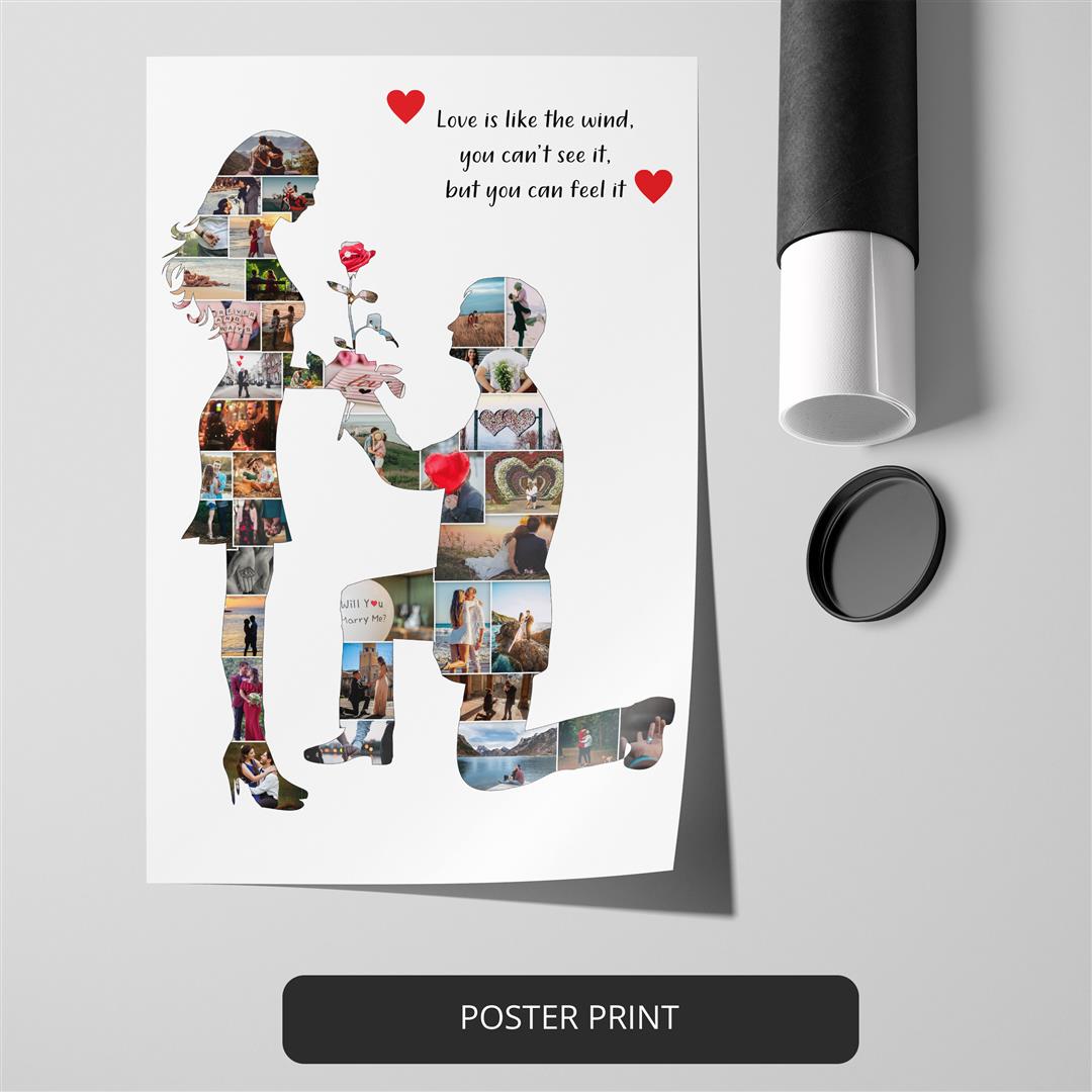 Capture Your Love: Custom Couple Prints and Photo Collage