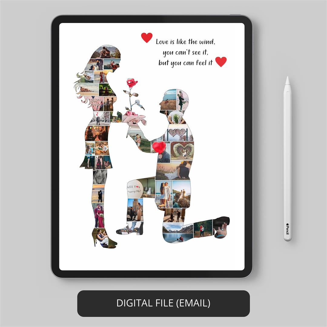 Perfect Proposal Gifts: Couples Wall Art and Custom Photo Collage