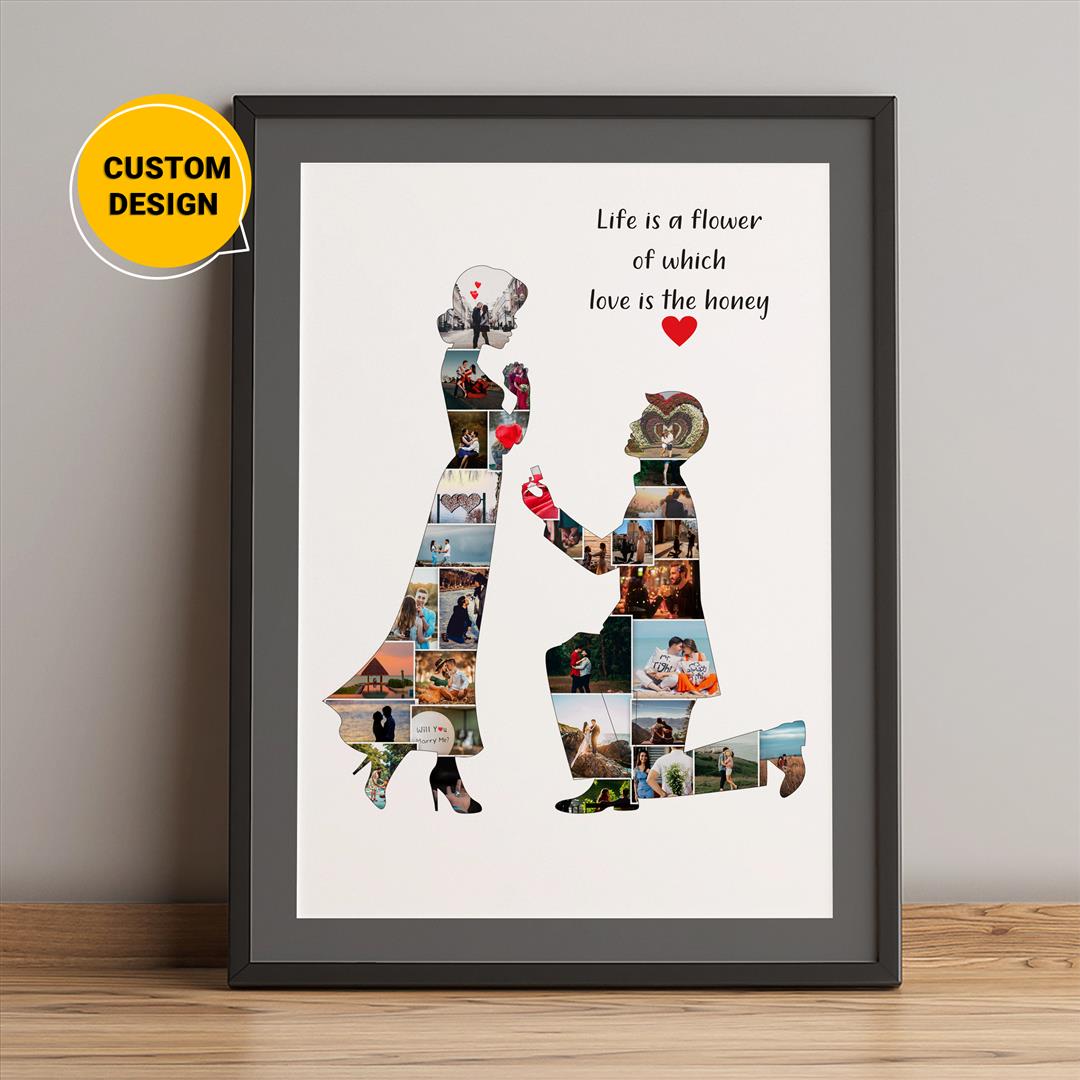 Romantic Gifts for Girlfriend: Personalized Photo Collage