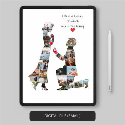 Personalized Couple Gifts: Capture Memories with a Photo Collage