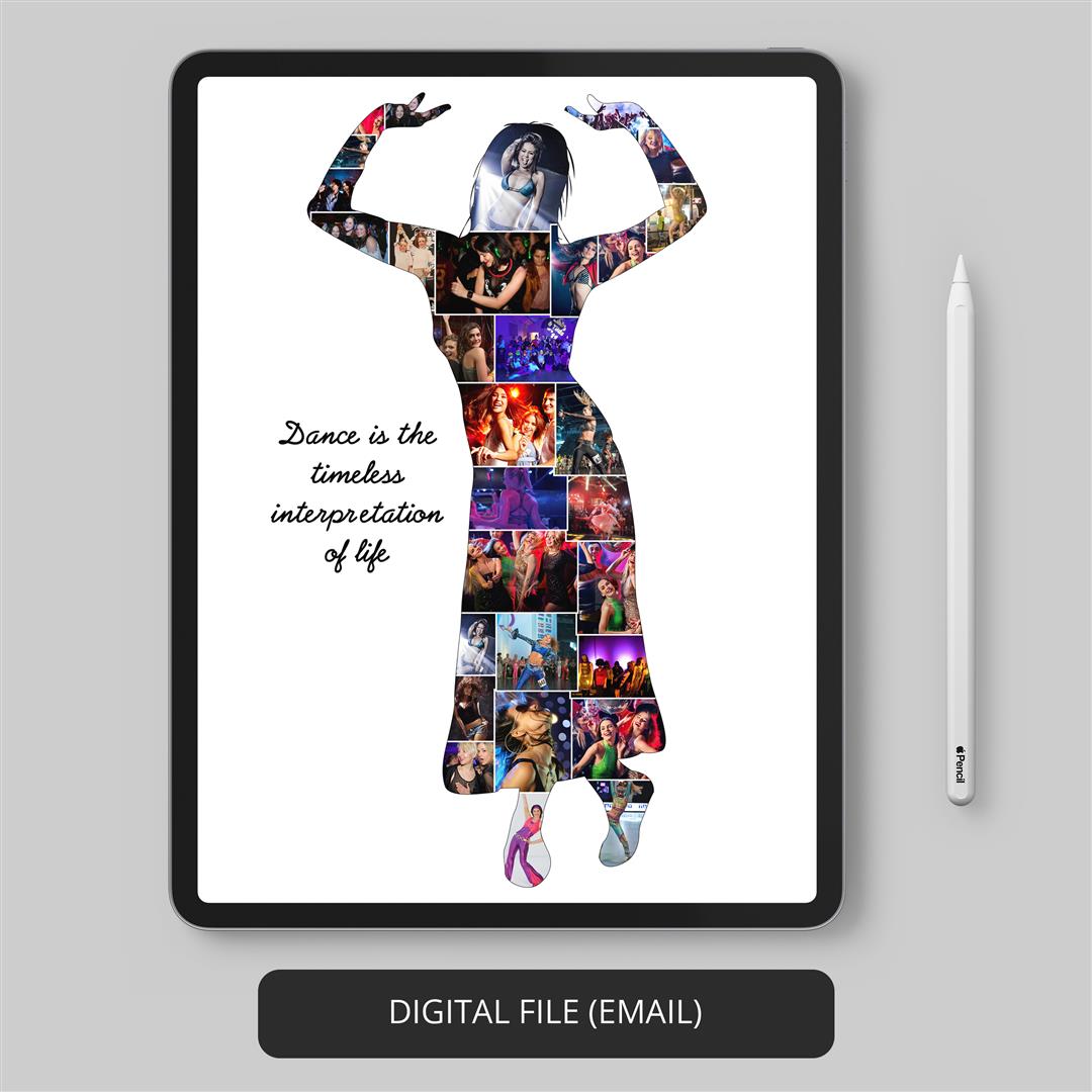 Captivating Dance Wall Art: Personalized Dance Photo Collage - Showcase Your Talent