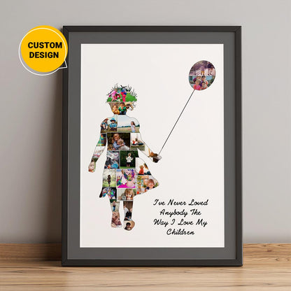 Custom Personalized Photo Collage: Unique Gifts for Kids and Kid Wall Decor