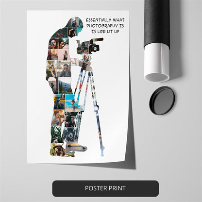 Photography Themed Gifts - Personalized Photo Collage for Photography Enthusiasts