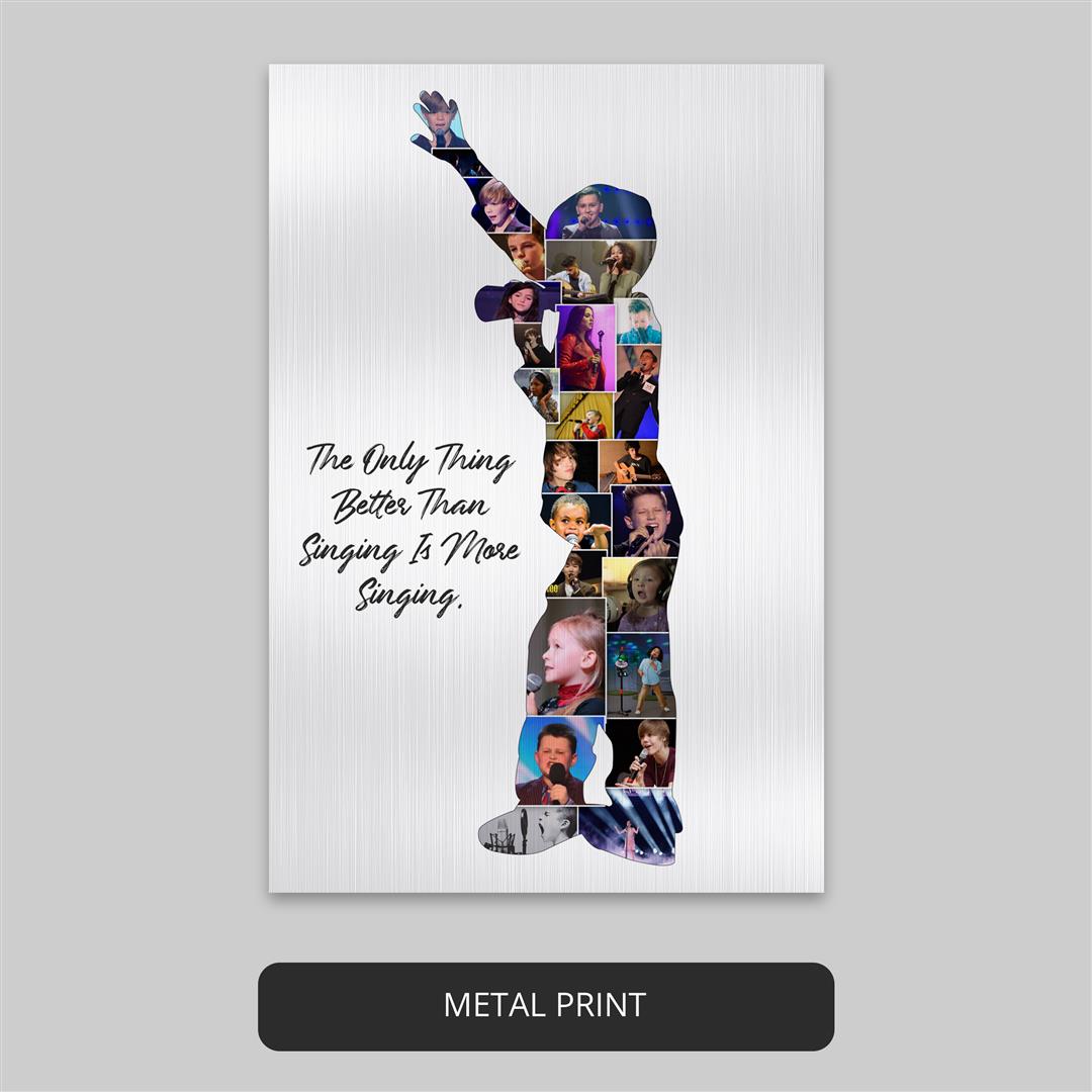 Photo Singer Poster: Personalized Collage for Singing Enthusiasts