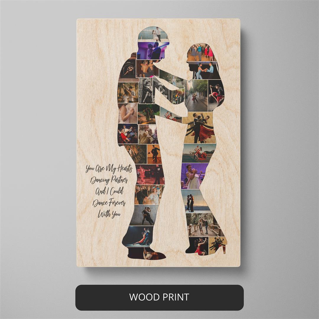 Dancing Couple Art: Unique Personalized Gift for Dance Enthusiasts