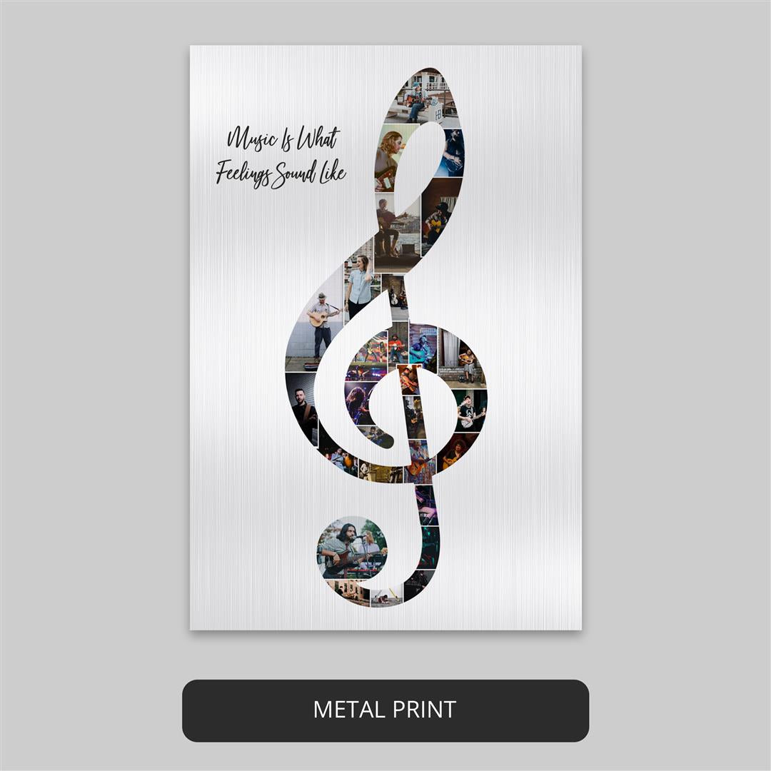 Customized Music Arts Collage - Singer Gift - Studio Art Decoration