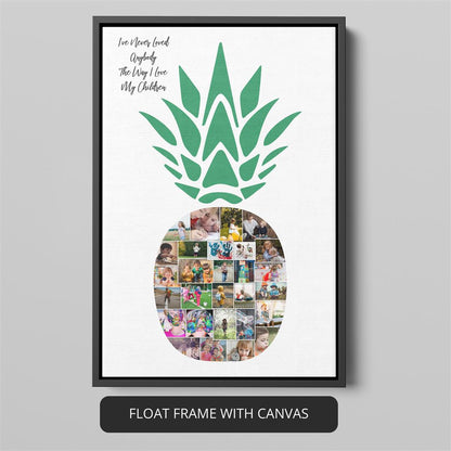 Stylish pineapple artwork - Create a one-of-a-kind photo collage