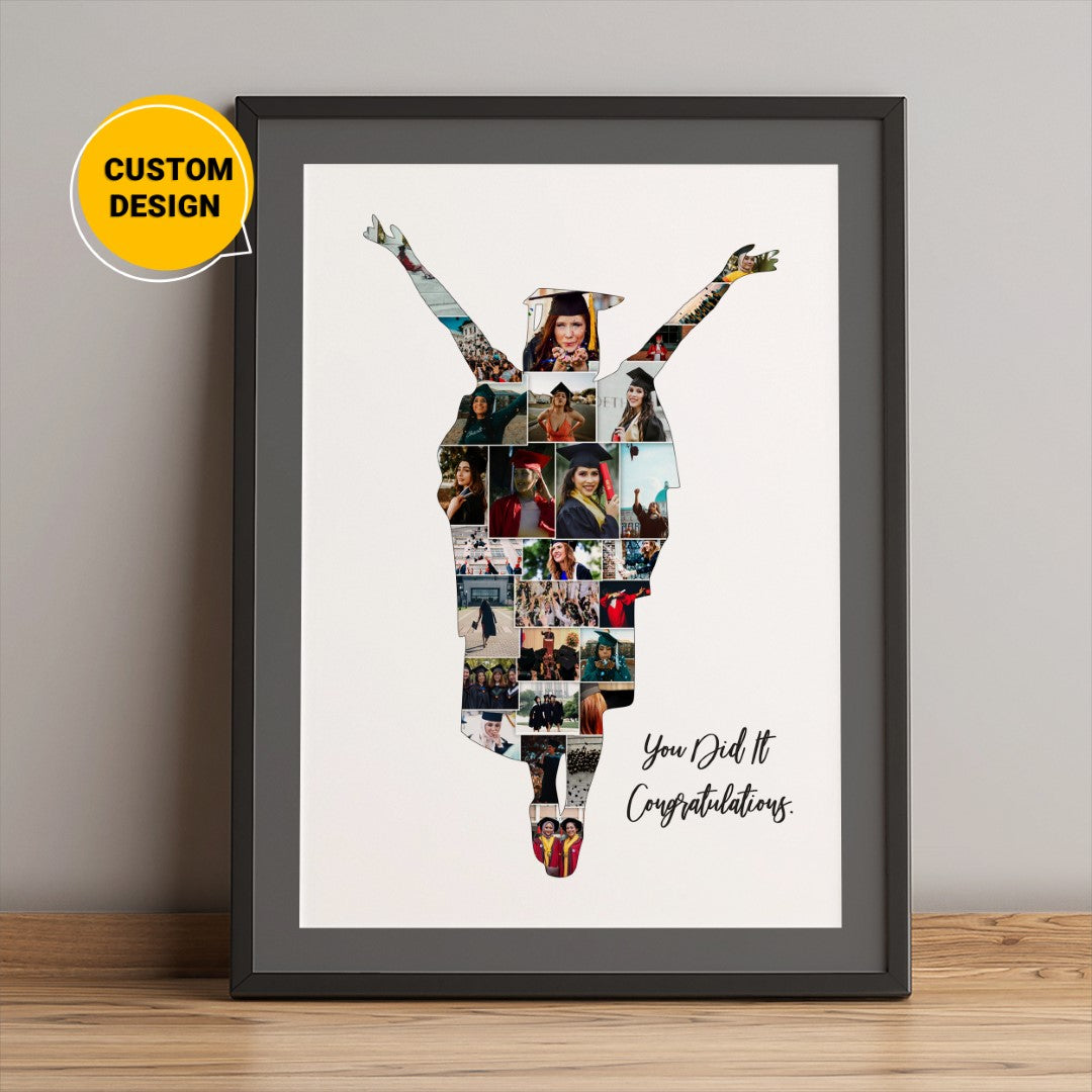 Personalized Graduation Gifts: Custom Photo Collage for Her