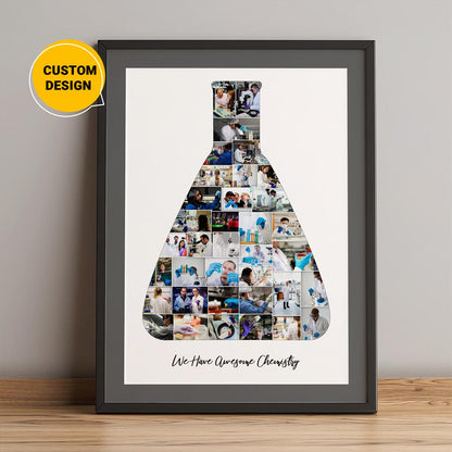 Personalized Chemistry Gifts: Unique Chemistry Themed Wall Art Collage